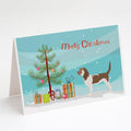 Grand Basset Griffon Vendeen Merry Christmas Tree Greeting Cards Pack of 8 Blank Cards with Envelopes Whimsical A7 Size 5x7