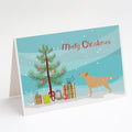 Yellow Labrador Retriever Merry Christmas Tree Greeting Cards Pack of 8 Blank Cards with Envelopes Whimsical A7 Size 5x7