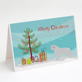 Spanish Water Dog Merry Christmas Tree Greeting Cards Pack of 8 Blank Cards with Envelopes Whimsical A7 Size 5x7