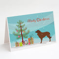 Portuguese Sheepdog Dog Merry Christmas Tree Greeting Cards Pack of 8 Blank Cards with Envelopes Whimsical A7 Size 5x7