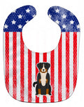 Patriotic USA Appenzeller Sennenhund Baby Bib Easy-Clean Baby Bib Baby Feeding Accessory Baby Mealtime Essential, 10 x 13, Multicolor