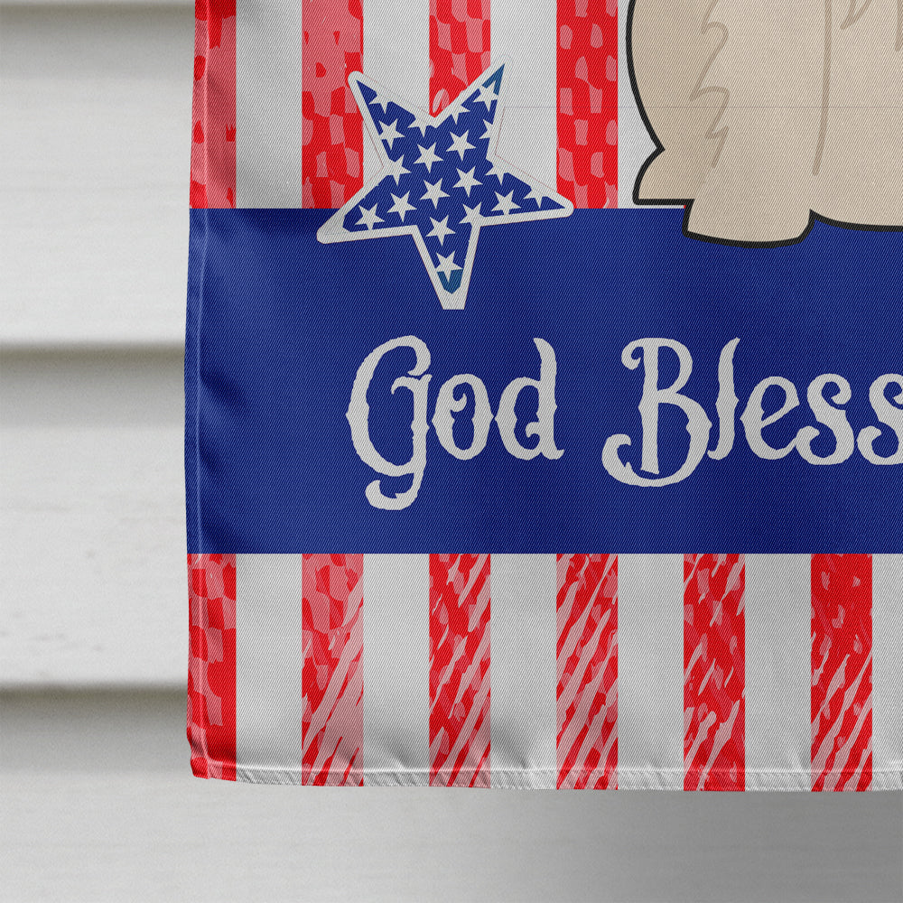 Patriotic USA Cavalier Spaniel House Flag 28x40 Porch Sleeve Pole Decorative Outside Yard Banner Artwork Wall Hanging, Polyester