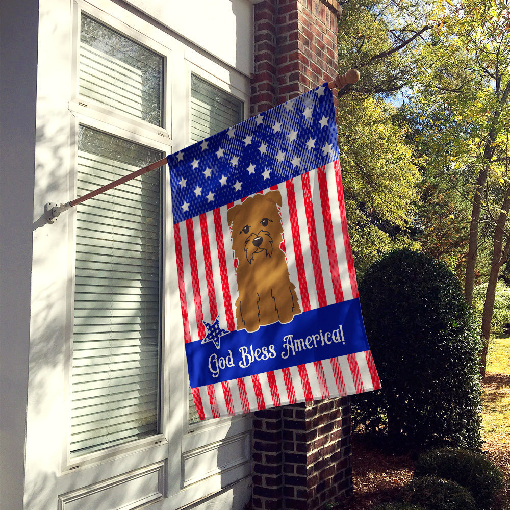 Patriotic USA Glen of Imal Tan House Flag 28x40 Porch Sleeve Pole Decorative Outside Yard Banner Artwork Wall Hanging, Polyester