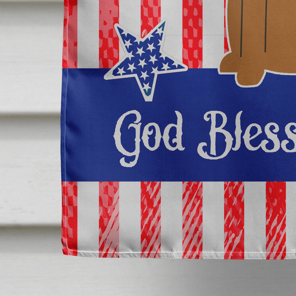 Patriotic USA Irish Terrier House Flag 28x40 Porch Sleeve Pole Decorative Outside Yard Banner Artwork Wall Hanging, Polyester