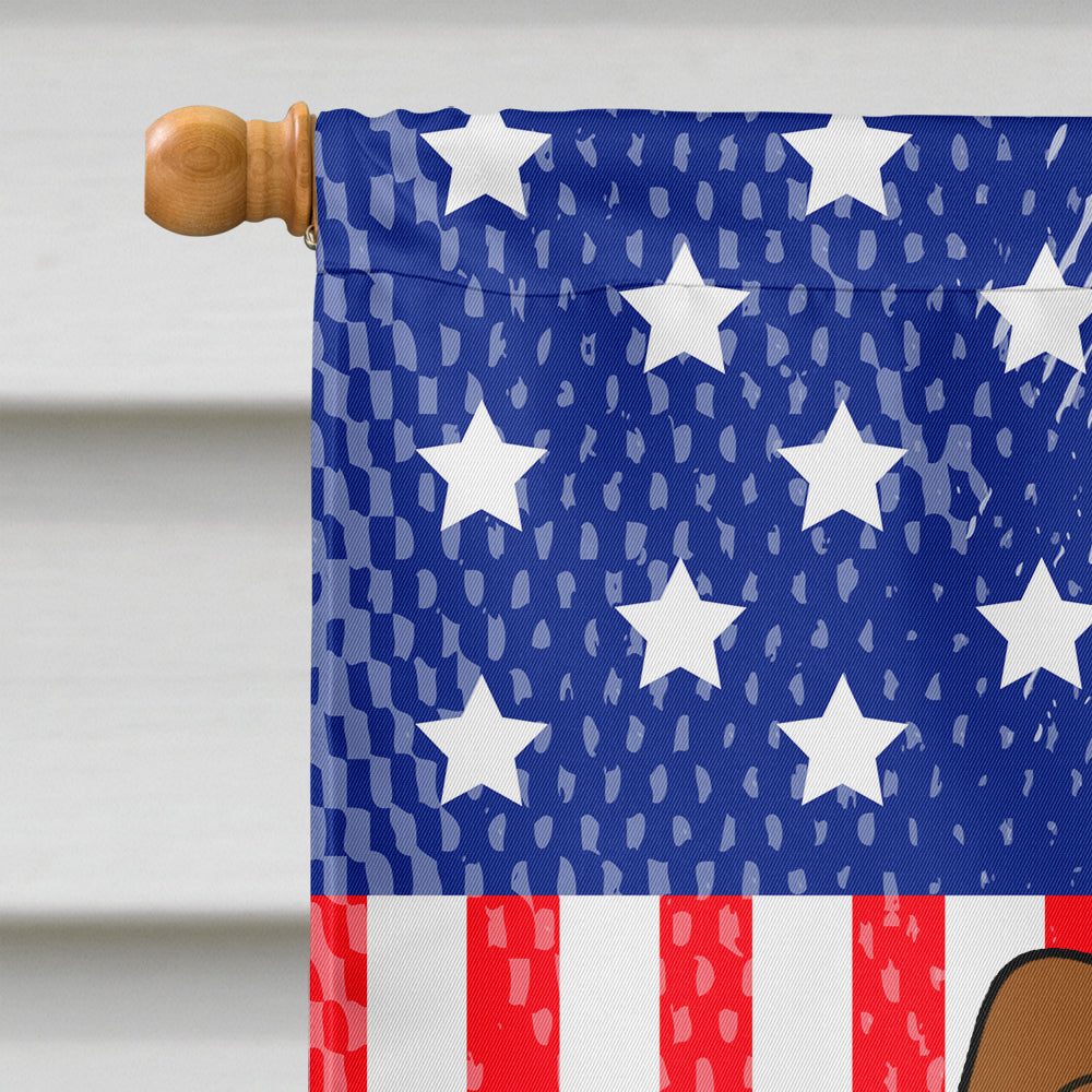 Patriotic USA Papillon Red White House Flag 28x40 Porch Sleeve Pole Decorative Outside Yard Banner Artwork Wall Hanging, Polyester