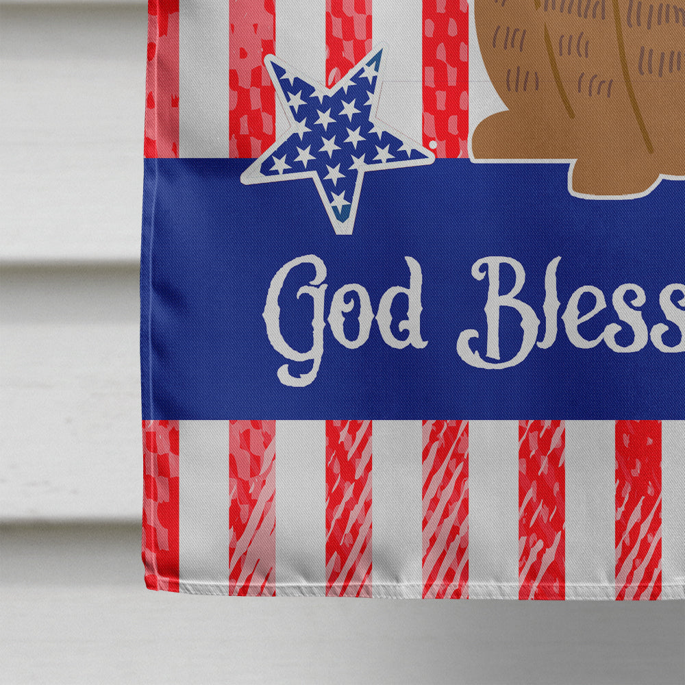 Patriotic USA Brindle Boxer House Flag 28x40 Porch Sleeve Pole Decorative Outside Yard Banner Artwork Wall Hanging, Polyester