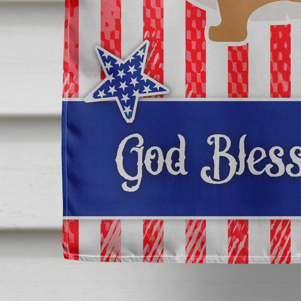 USA Patriotic Corgi House Flag 28x40 Porch Sleeve Pole Decorative Outside Yard Banner Artwork Wall Hanging, Polyester