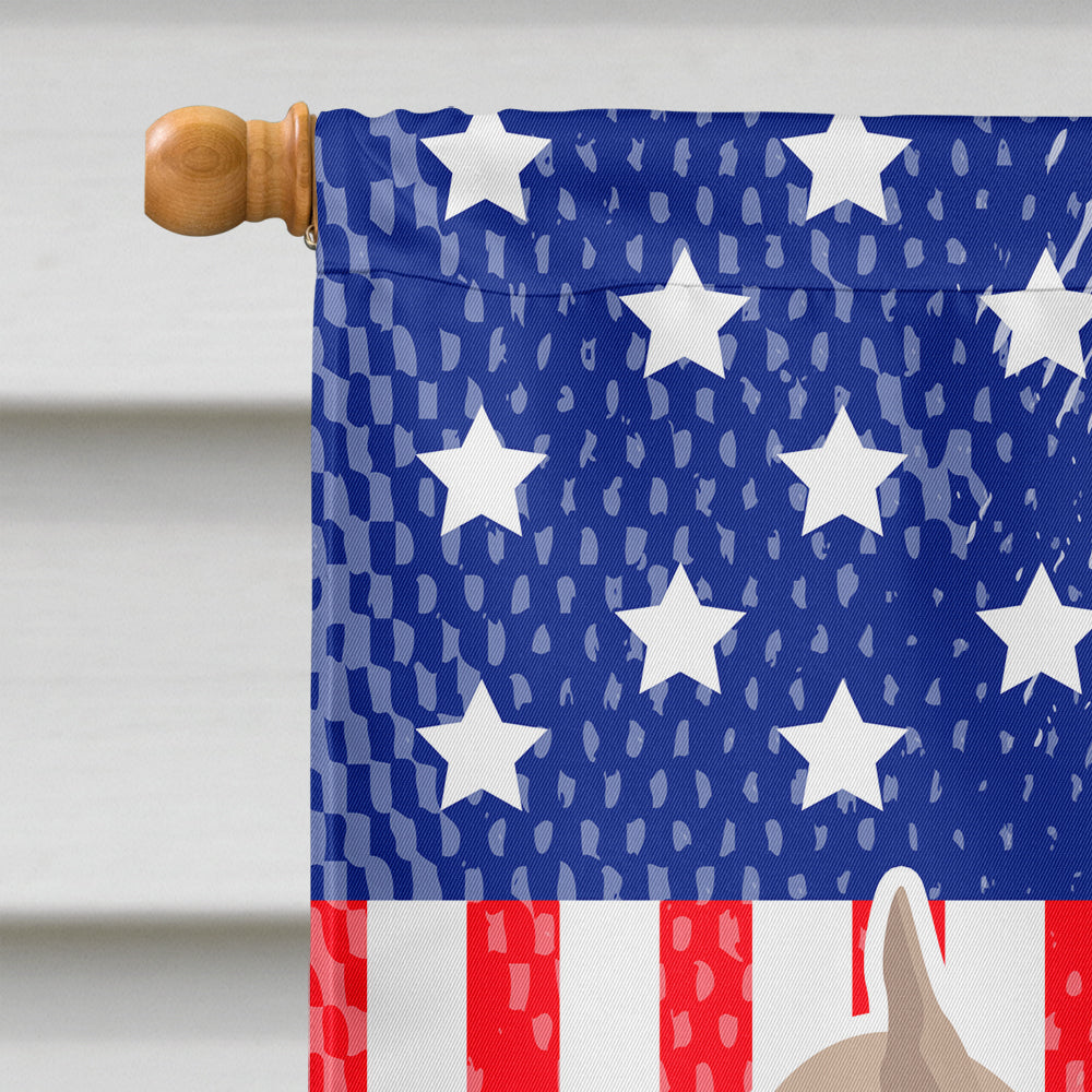USA Patriotic Chihuahua House Flag 28x40 Porch Sleeve Pole Decorative Outside Yard Banner Artwork Wall Hanging, Polyester