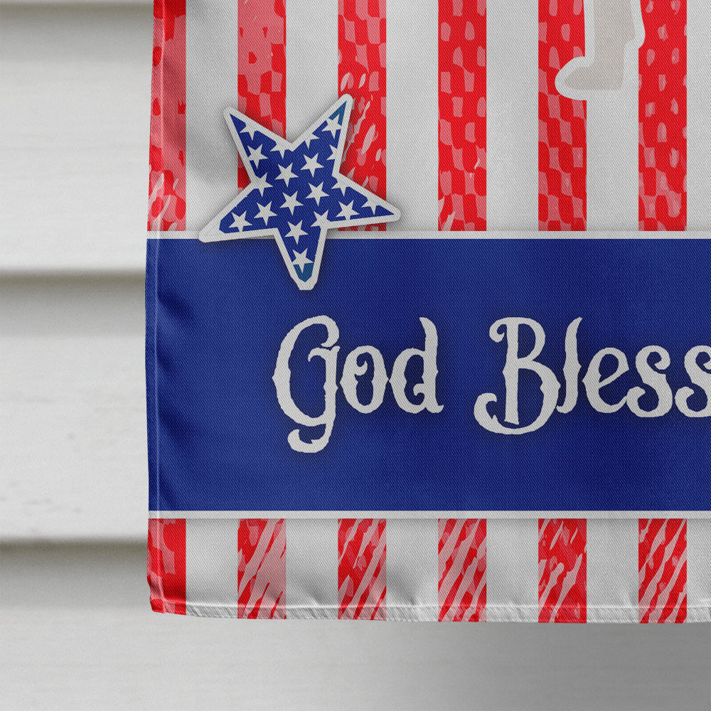 USA Patriotic Staffordshire Bull Terrier House Flag 28x40 Porch Sleeve Pole Decorative Outside Yard Banner Artwork Wall Hanging, Polyester
