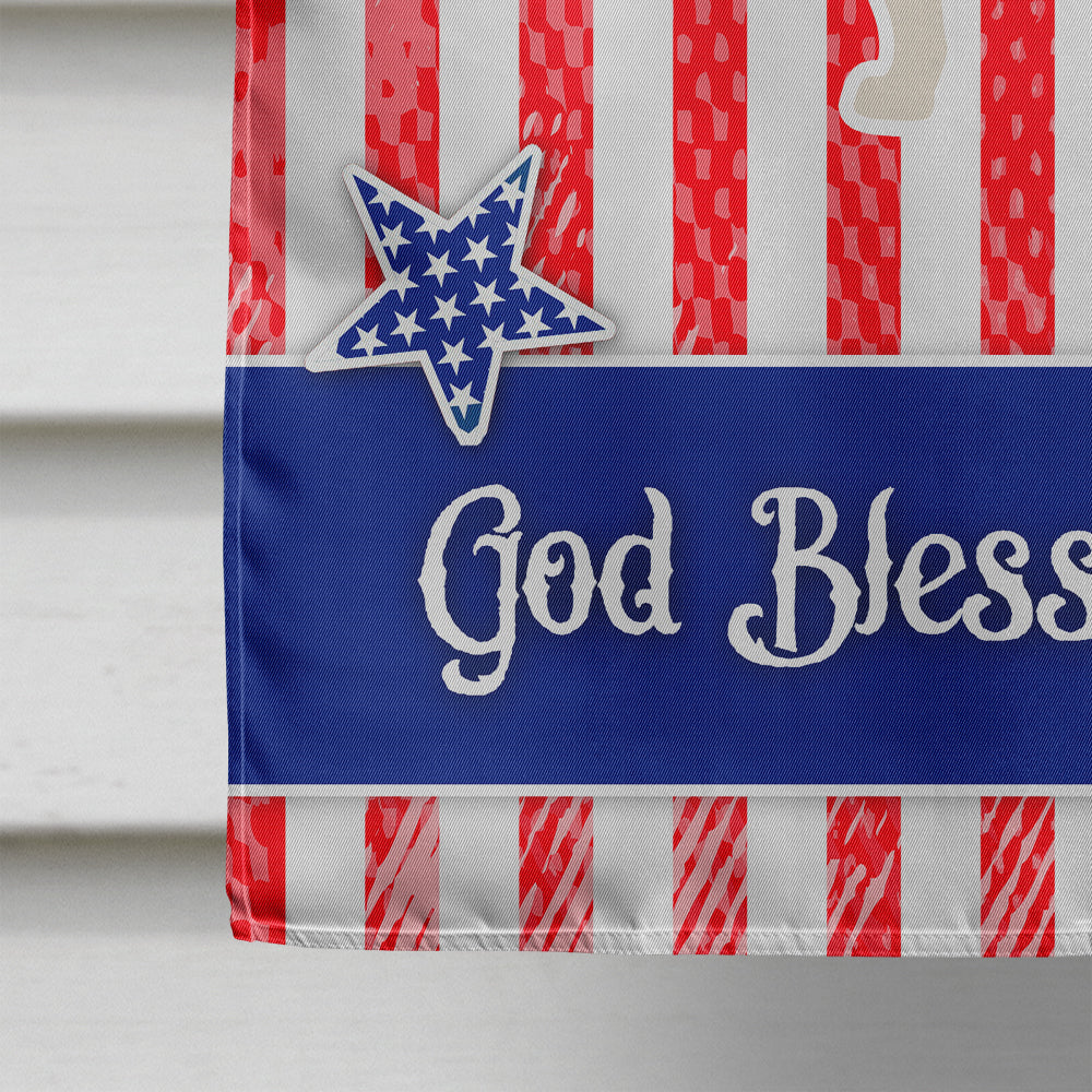 USA Patriotic Bull Terrier House Flag 28x40 Porch Sleeve Pole Decorative Outside Yard Banner Artwork Wall Hanging, Polyester