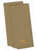 English Cocker Spaniel Tan Embroidered Towel Set of 2 Decorative Bathroom Guest Hand Towel for Hand, Face, Tea, Dishcloth, 19 X 25, Tan