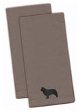 Newfoundland Gray Embroidered Towel Set of 2