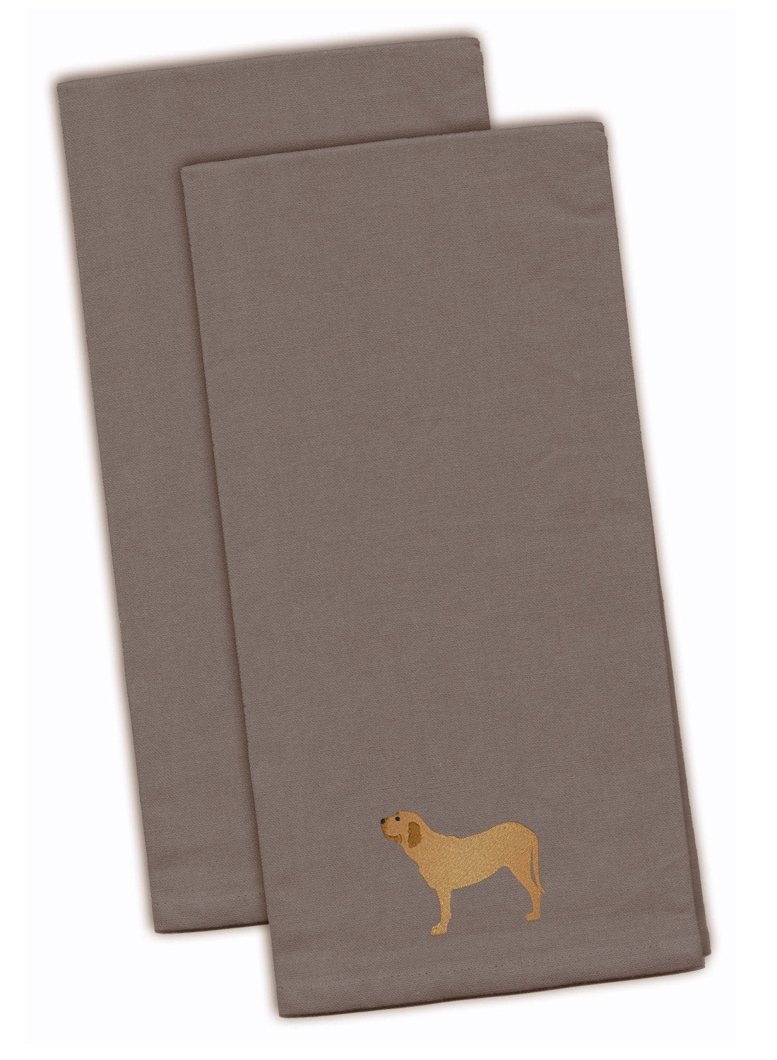 Fila Brasileiro Gray Embroidered Towel Set of 2