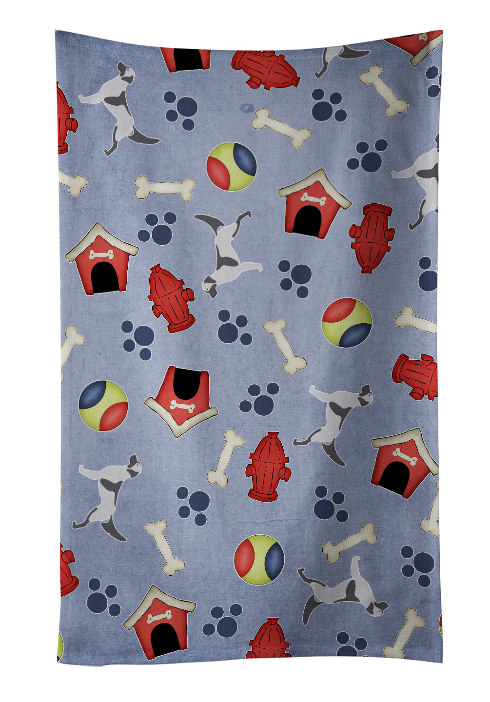 English Setter Dog House Collection Kitchen Towel Velour Plush Front and Cotton Loop Back Machine Washable