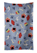 English Pointer Dog House Collection Kitchen Towel Velour Plush Front and Cotton Loop Back Machine Washable