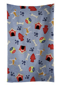 American Foxhound Dog House Collection Kitchen Towel Velour Plush Front and Cotton Loop Back Machine Washable