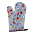 Pyrenean Shepherd Dog House Collection Oven Mitt Heat Resistant Thick Oven Mitt for Hot Pans and Oven, Kitchen Mitt Protect Hands, Cooking Baking Glove