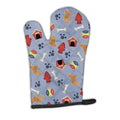 Caucasian Shepherd Dog Dog House Collection Oven Mitt Heat Resistant Thick Oven Mitt for Hot Pans and Oven, Kitchen Mitt Protect Hands, Cooking Baking Glove