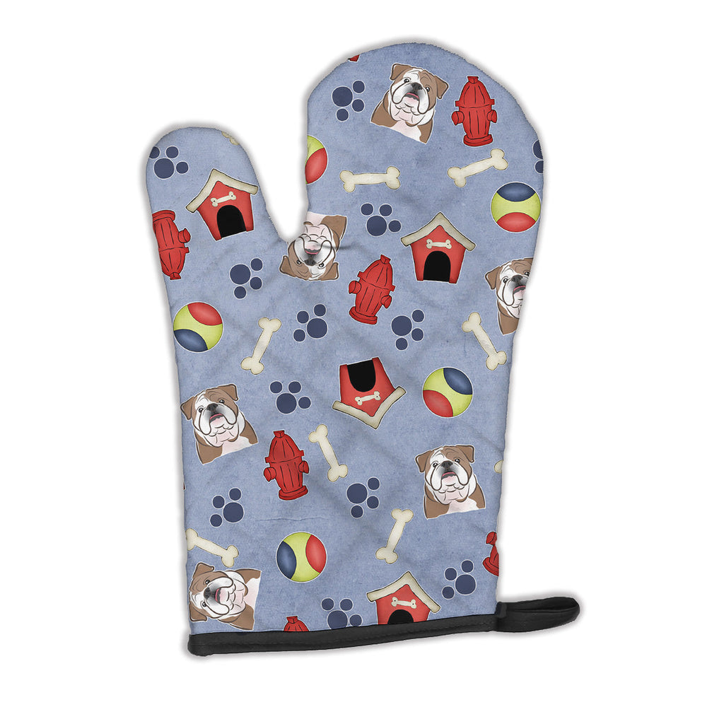 Dog House Collection English Bulldog  Oven Mitt Heat Resistant Thick Oven Mitt for Hot Pans and Oven, Kitchen Mitt Protect Hands, Cooking Baking Glove