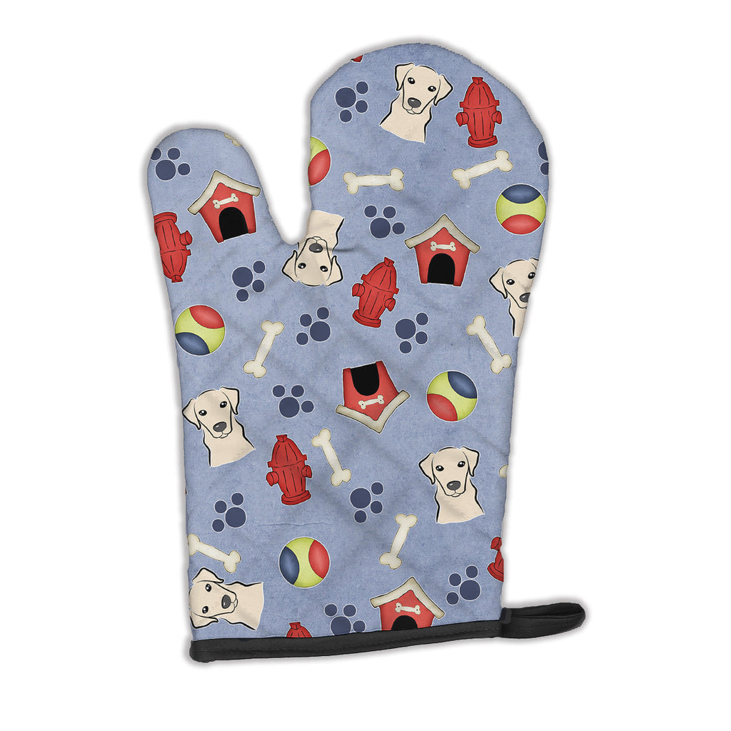 Dog House Collection Yellow Labrador Oven Mitt Heat Resistant Thick Oven Mitt for Hot Pans and Oven, Kitchen Mitt Protect Hands, Cooking Baking Glove