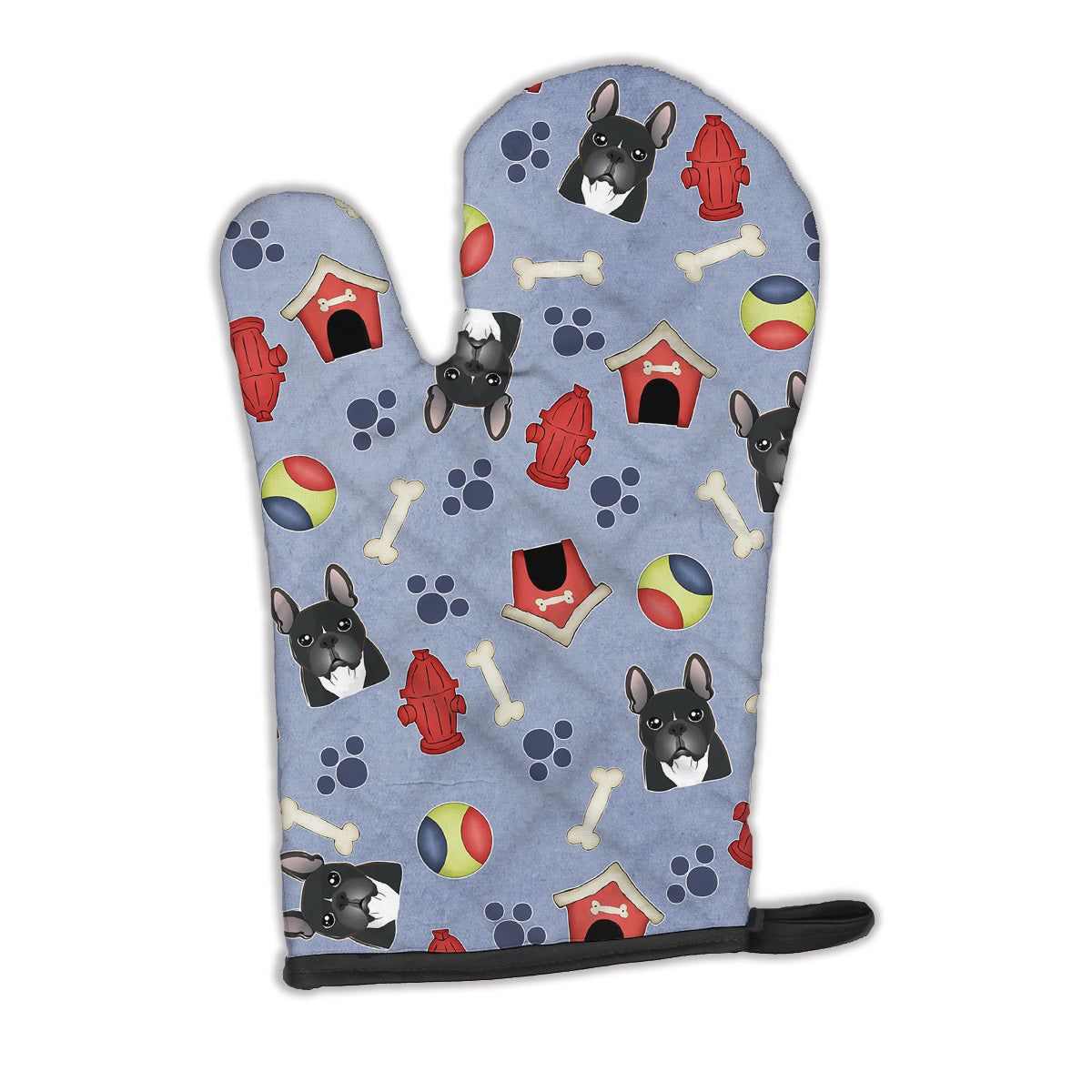 Dog House Collection French Bulldog Oven Mitt Heat Resistant Thick Oven Mitt for Hot Pans and Oven, Kitchen Mitt Protect Hands, Cooking Baking Glove