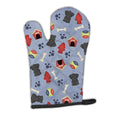 Dog House Collection Black Labrador Oven Mitt Heat Resistant Thick Oven Mitt for Hot Pans and Oven, Kitchen Mitt Protect Hands, Cooking Baking Glove