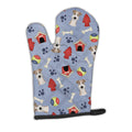 Dog House Collection Wire Haired Fox Terrier Oven Mitt Heat Resistant Thick Oven Mitt for Hot Pans and Oven, Kitchen Mitt Protect Hands, Cooking Baking Glove