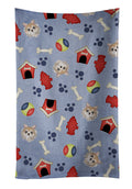 Dog House Collection Chihuahua Kitchen Towel Velour Plush Front and Cotton Loop Back Machine Washable