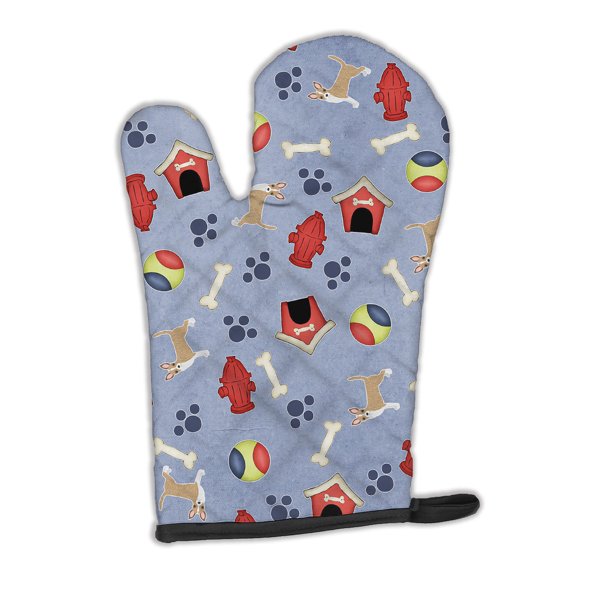 Dog House Collection Brindle Chihuahua Oven Mitt Heat Resistant Thick Oven Mitt for Hot Pans and Oven, Kitchen Mitt Protect Hands, Cooking Baking Glove
