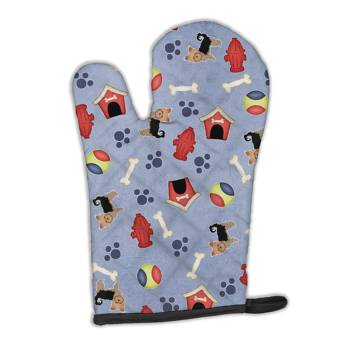Dog House Collection Yorkshire Terrier Oven Mitt Heat Resistant Thick Oven Mitt for Hot Pans and Oven, Kitchen Mitt Protect Hands, Cooking Baking Glove