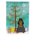 Merry Christmas Tree Cocker Spaniel Black Tan House Flag 28x40 Porch Sleeve Pole Decorative Outside Yard Banner Artwork Wall Hanging, Polyester