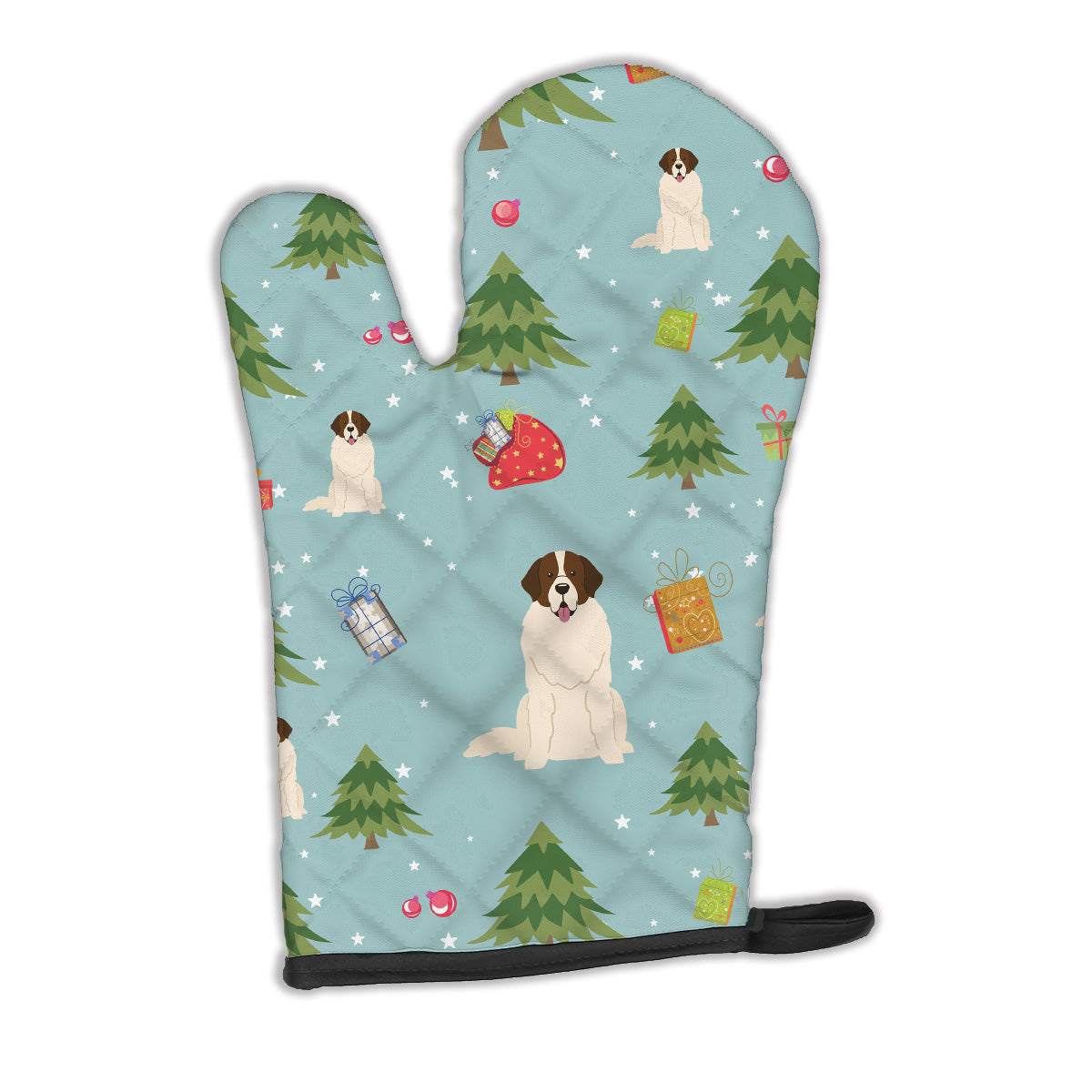 Christmas Moscow Watchdog Oven Mitt Heat Resistant Thick Oven Mitt for Hot Pans and Oven, Kitchen Mitt Protect Hands, Cooking Baking Glove