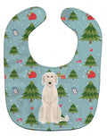 Christmas Irish Wolfhound Baby Bib Easy-Clean Baby Bib Baby Feeding Accessory Baby Mealtime Essential, 10 x 13, Multicolor