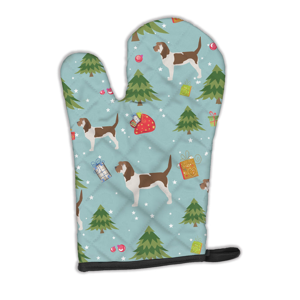 Christmas Grand Basset Griffon Vendeen Oven Mitt Heat Resistant Thick Oven Mitt for Hot Pans and Oven, Kitchen Mitt Protect Hands, Cooking Baking Glove