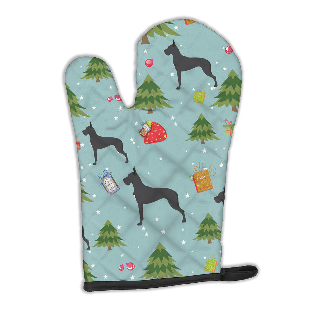 Christmas Great Dane Oven Mitt Heat Resistant Thick Oven Mitt for Hot Pans and Oven, Kitchen Mitt Protect Hands, Cooking Baking Glove