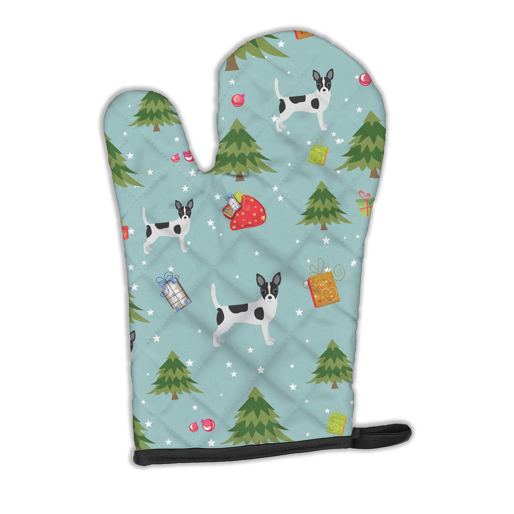 Christmas Market Chihuahua Oven Mitt Heat Resistant Thick Oven Mitt for Hot Pans and Oven, Kitchen Mitt Protect Hands, Cooking Baking Glove