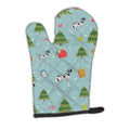 Christmas Harlequin Natural Great Dane Oven Mitt Heat Resistant Thick Oven Mitt for Hot Pans and Oven, Kitchen Mitt Protect Hands, Cooking Baking Glove