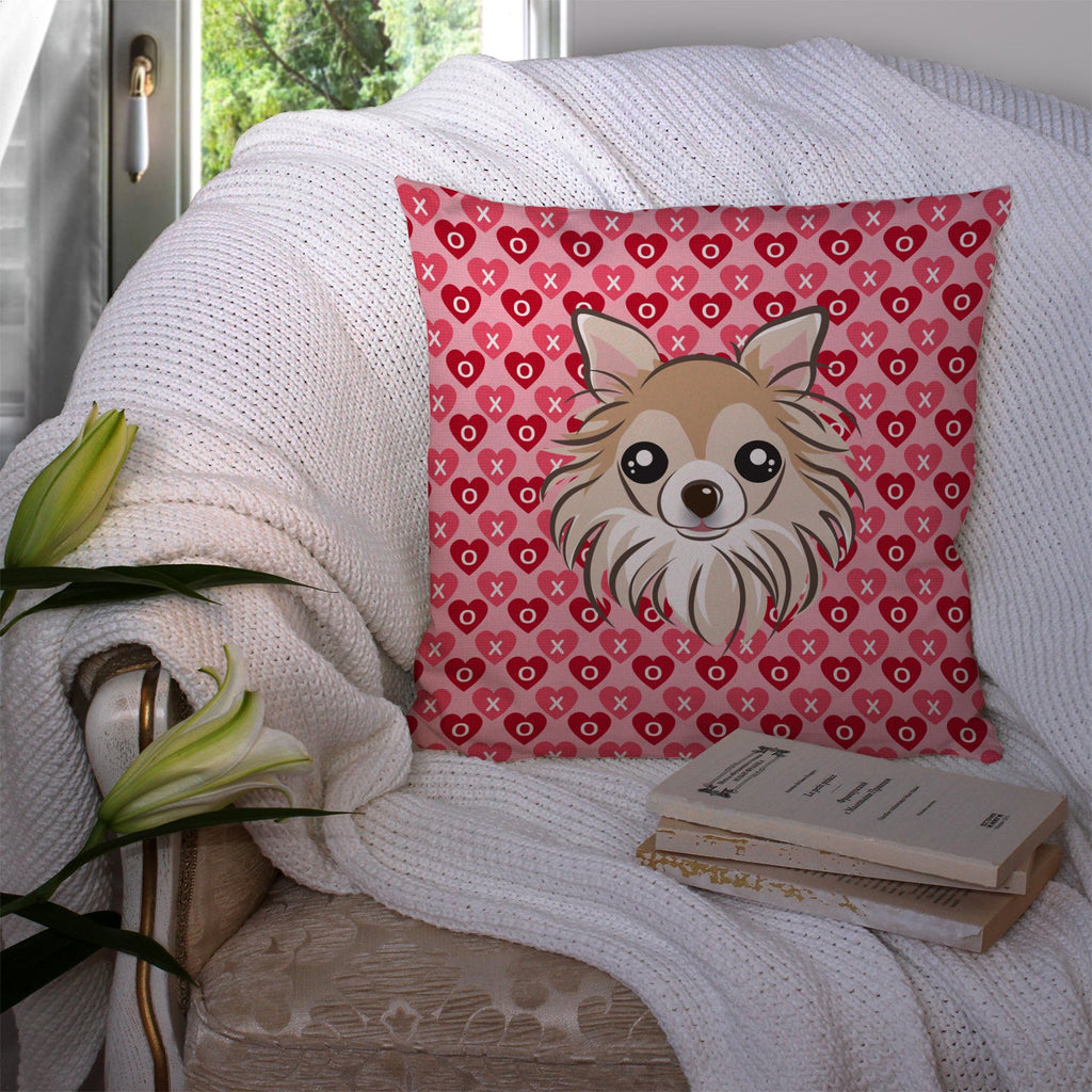 Chihuahua Decorative Throw Pillow 14x14 Indoor Outdoor Accent Cushion, Fabric Cover with Insert for Sofa, Bed, Porch & Living Room