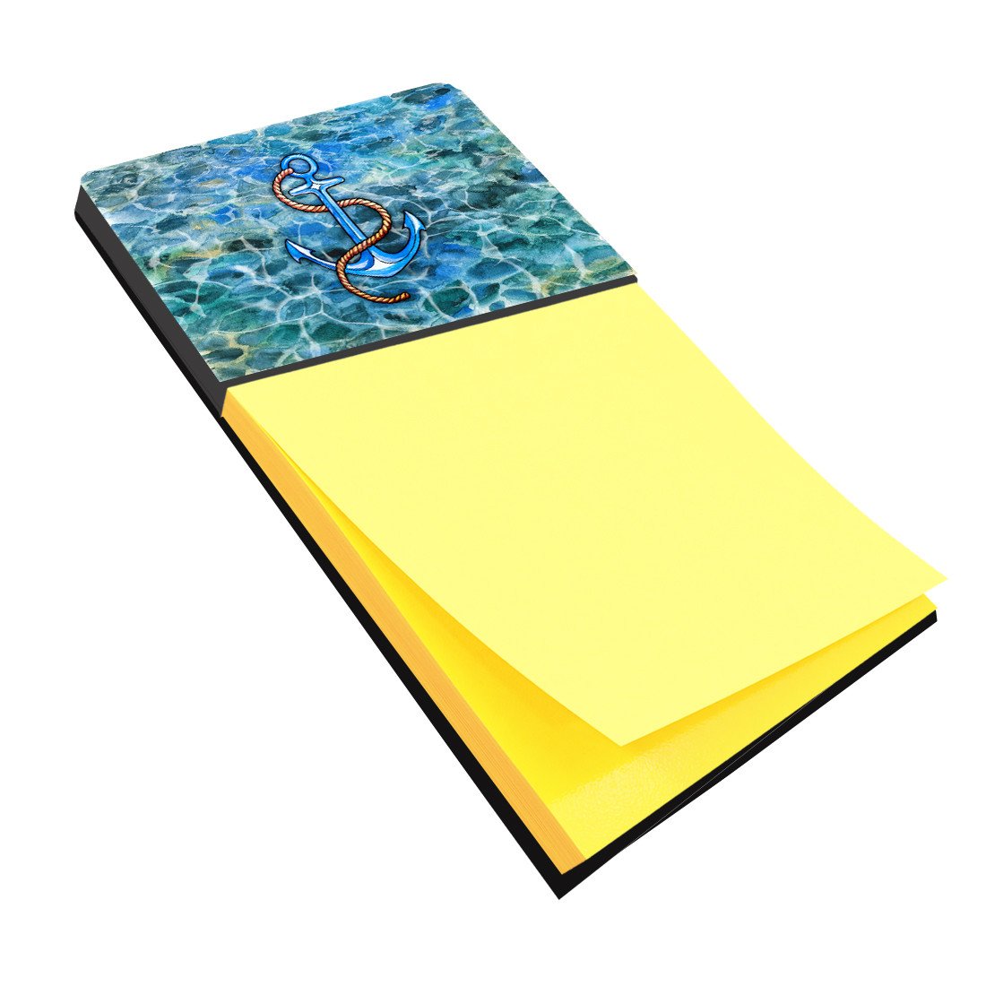 Anchor Watercolor Sticky Note Holder Refillable Dispenser Desk Accessory 3x3 Pad Gift