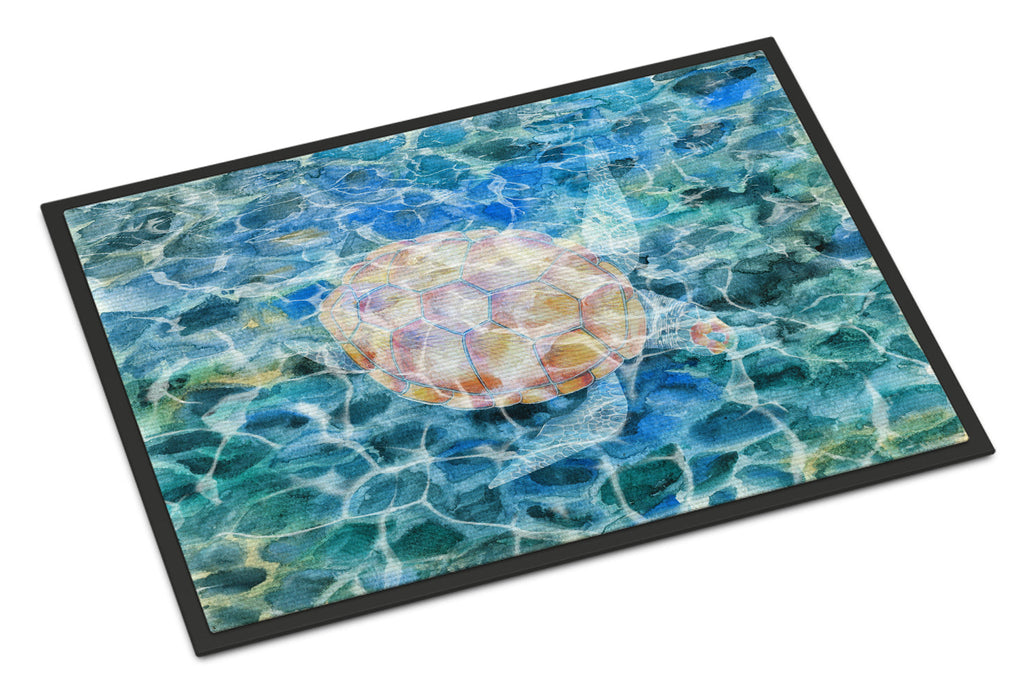 Sea Turtle Under water Doormat Indoor Outdoor 24H X 36W Front Door Mat Rugs for Entryway, Non Slip Washable Low Pile,
