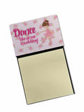 Ballet Dance Brunette Watercolor Sticky Note Holder Refillable Dispenser Desk Accessory 3x3 Pad Gift