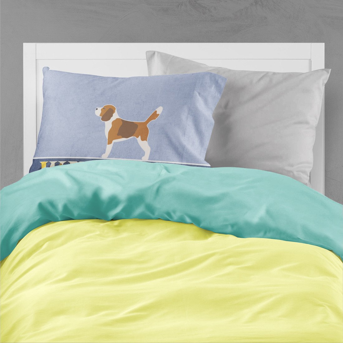 Beagle Welcome Standard Pillowcase Lightweight Super Soft Easy Care Decorative Artwork Pillowcase, Standard