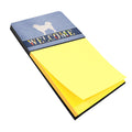 Polish Tatra Sheepdog Welcome Watercolor Sticky Note Holder Refillable Dispenser Desk Accessory 3x3 Pad Gift