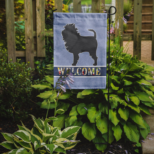 Affenpinscher Welcome Garden Flag Mailbox Decorative Yard Banner Outside Patio Artwork for Flower Beds, Garden Size, Multicolor
