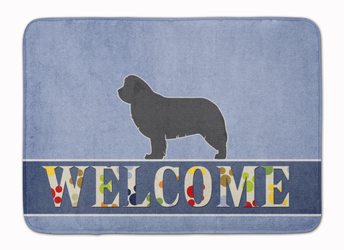 Newfoundland Welcome Memory Foam Kitchen Mat Machine Washable Anti-Fatigue Cushion Comfort Bath or Kitchen Rug