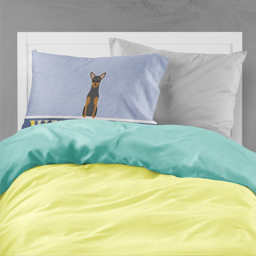 Manchester Terrier Welcome Standard Pillowcase Lightweight Super Soft Easy Care Decorative Artwork Pillowcase, Standard