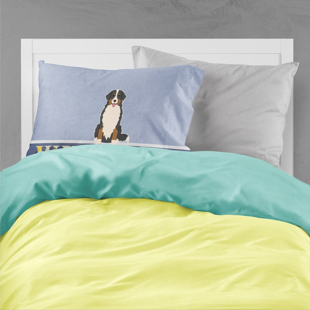 Bernese Mountain Dog Welcome Standard Pillowcase Lightweight Super Soft Easy Care Decorative Artwork Pillowcase, Standard