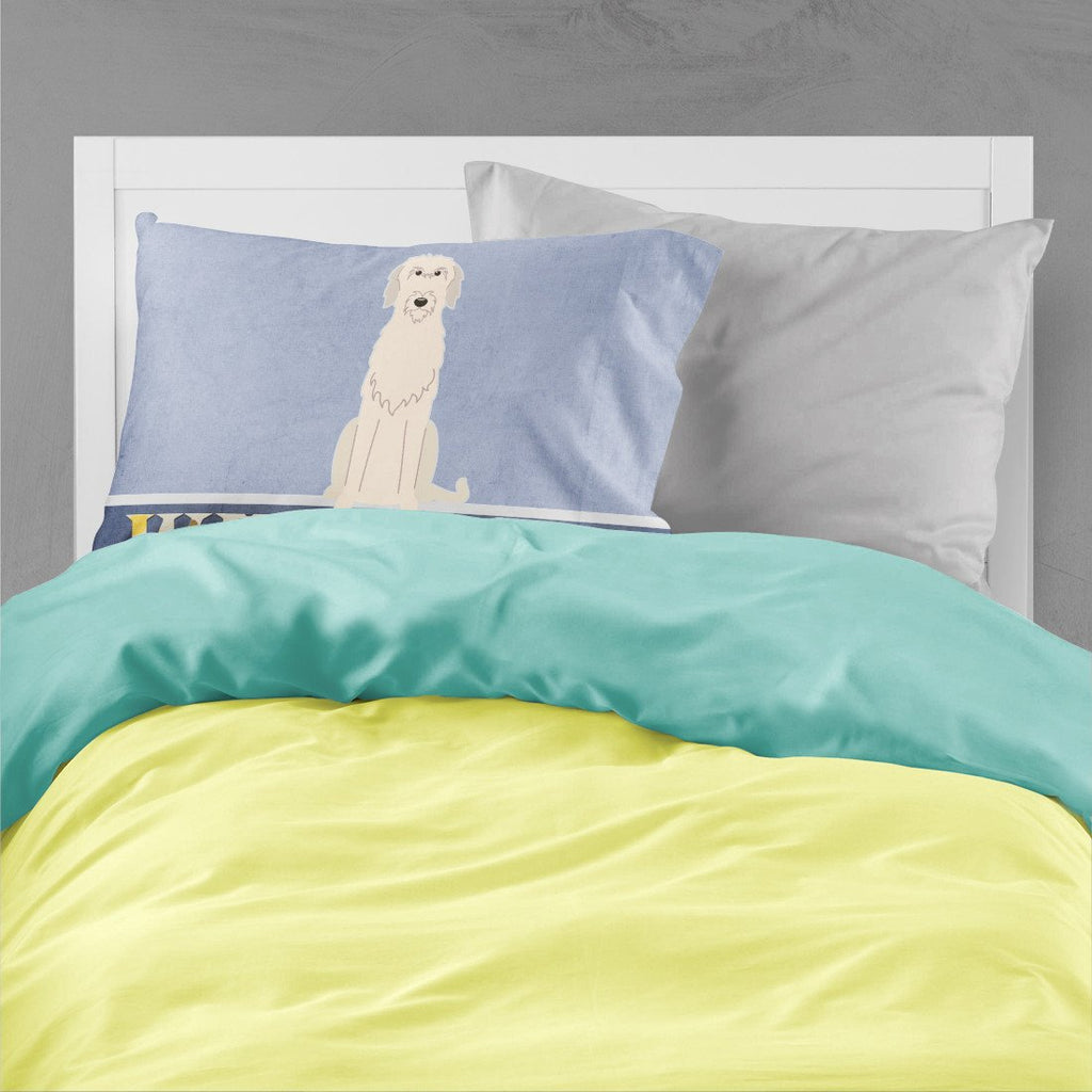 Irish Wolfhound Welcome Standard Pillowcase Lightweight Super Soft Easy Care Decorative Artwork Pillowcase, Standard