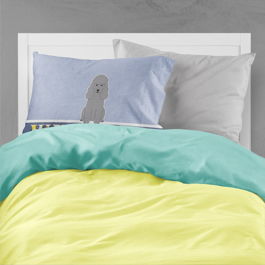 Poodle Silver Welcome Standard Pillowcase Lightweight Super Soft Easy Care Decorative Artwork Pillowcase, Standard