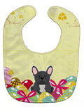 Easter Eggs French Bulldog Black Baby Bib Easy-Clean Baby Bib Baby Feeding Accessory Baby Mealtime Essential, 10 x 13, Multicolor